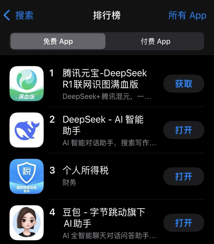 腾讯元宝App下载排行榜_腾讯元宝攻略_DeepSeek-R1满血版接入营销策略